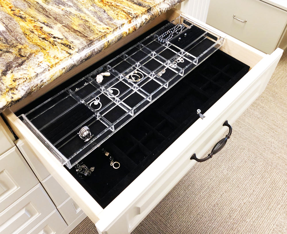 Double Felt Jewelry Drawer Creative Closets and More