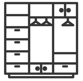 built-in closets, custom closets, walk-in closets