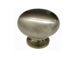 Knob - Brushed Nickel, Round Smooth | K-101-BN