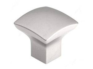 brushed nickel curved knob, curved knobs