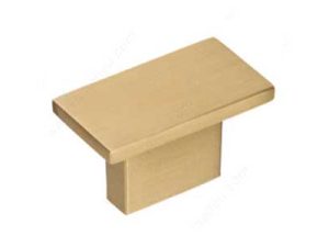 Knob - Satin Brass, Rectangular | K-135-SB